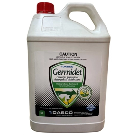 *DISCONTINUED*  DASCO GERMIDET 480 5LT CALF SHED GERMICIDAL DETERGENT 