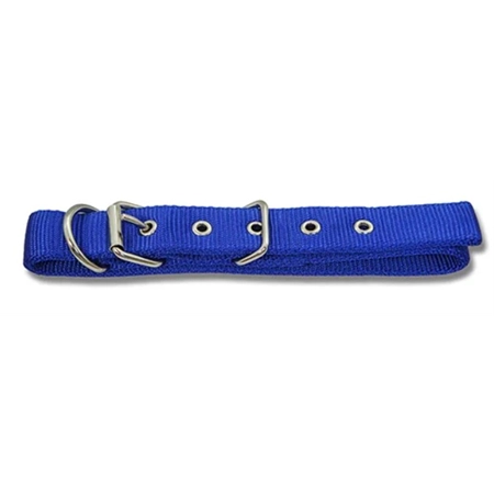 DOG COLLAR WEBBED DROVER 45CM BLUE BAINBRIDGE A7001-B