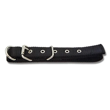 DOG COLLAR WEBBED DROVER 55CM BLACK BAINBRIDGE A7003-BK