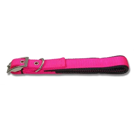 DOG COLLAR WEBBING PADDED 55CM PINK BAINBRIDGE A7010-PK