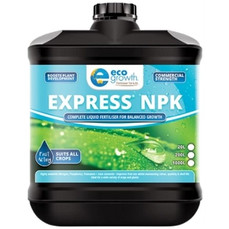 ECO GROWTH EXPRESS NPK LIQUID FERTILISER 20LT 16-7-16-2 100192826