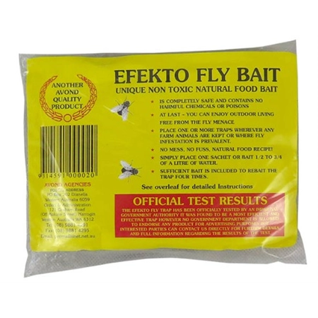 EFEKTO FLYTRAP BAIT PACK 4 SACHETS PER PACK AVOND 002