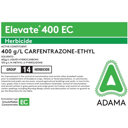 ELEVATE HERBICIDE 5LT 400EC CARFENTRAZONE-ETHYL ADAMA ELEVATE 5L