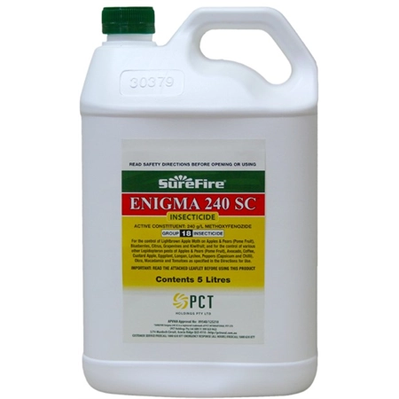 ENIGMA 240 SC INSECTICIDE 5LT 240G/L METHOXYFENOZIDE PCT (EQ: PRODIGY)