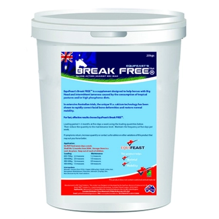 EQUIFEAST BREAKFREE HORSE SUPPLEMENT 20KG 892331