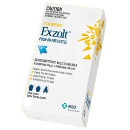 EXZOLT POUR ON FOR CATTLE 1LT MSD COOPERS 217427