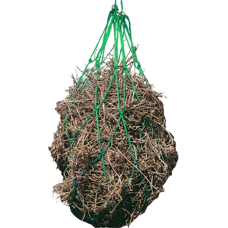 FEEDER HEAVY DUTY PLASTIC HAY NET GREEN LARGE 45