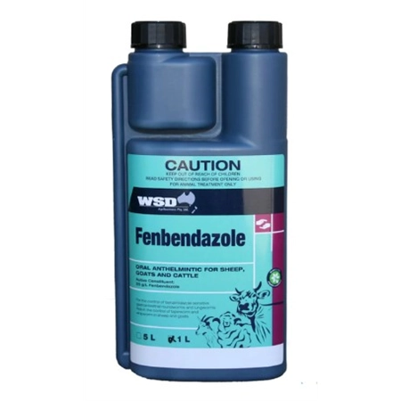 FENBENDAZOLE 25 ORAL ANTHELMINTIC FOR SHEEP, GOATS & CATTLE 1LT WSD