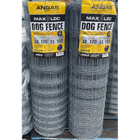 FENCING MAXLOC DOG FENCE 2.00MM 12/120/15 100M ANGAS AUSTRAL 105765