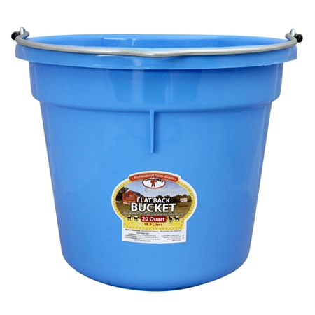 FLAT BACK FEED BUCKET 19LT BERRY BLUE SHOOF 218559