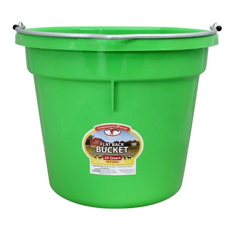 FLAT BACK FEED BUCKET 19LT LIME GREEN SHOOF 218560