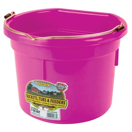 FLAT BACK FEED BUCKET 8LT HOT PINK SHOOF 218557