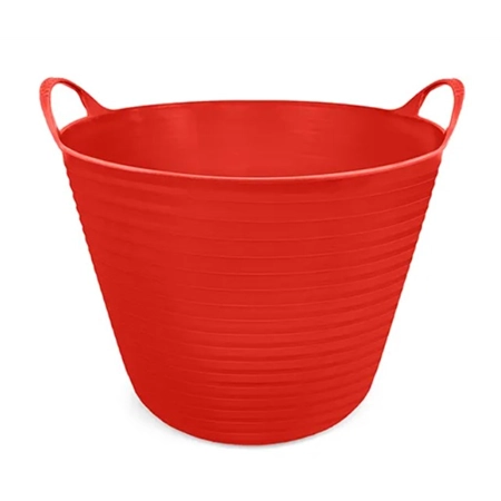 FLEXIBLE TUB 25LT 2 HANDLES RED BAINBRIDGE A3104-R