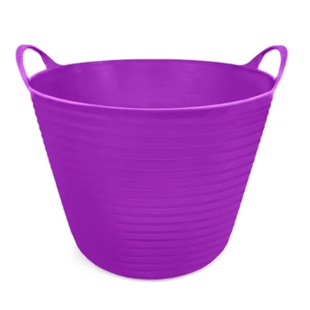 FLEXIBLE TUB 35LT 2 HANDLES PURPLE BAINBRIDGE A3649-PU