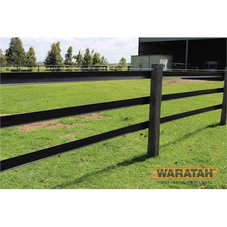 FLEX RAIL (NO ELECTRIC) 120MM BLACK LL 100M WARATAH 330504