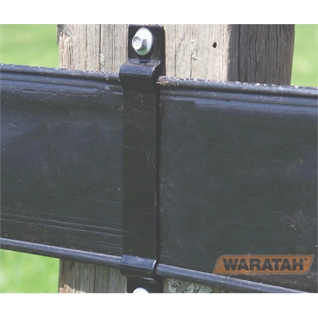 FLEX RAIL 120MM STD BRACKET BLACK WARATAH SOLD EACH 25 PER BOX 330505