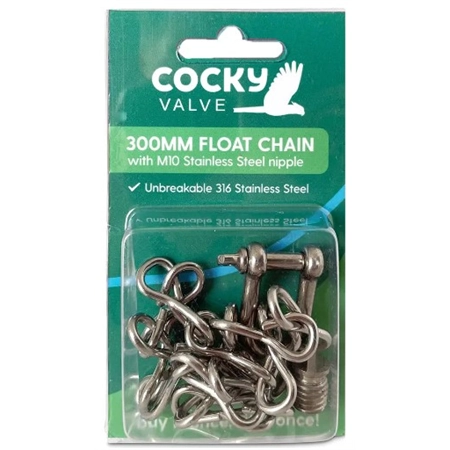 FLOAT CHAIN KIT 300MM WITH M10 NIPPLE COCKY VALVE 0229