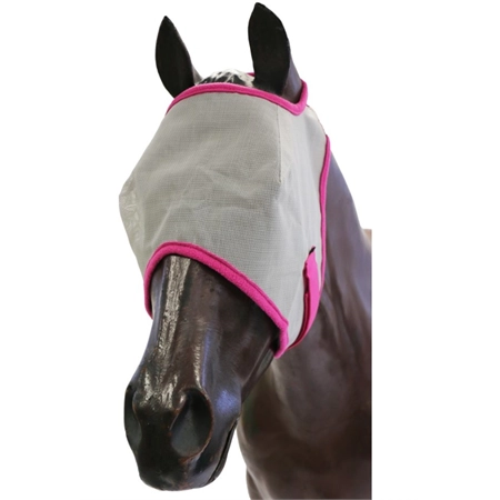 FLY MASK COB GREY/PINK SHOWMASTER STC STB2628C GY/PK