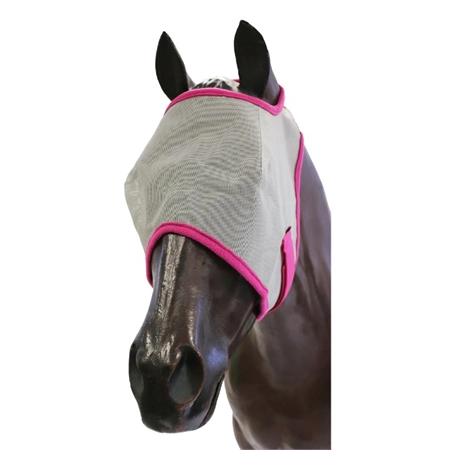 FLY MASK PONY GREY/PINK SHOWMASTER STC STB2628P GY/PK