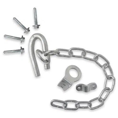 GATE FITTING SCREW ON HOOK LATCH KIT & 350MM CHAIN ROTECH SCLK350