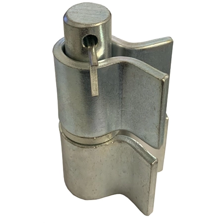 GATE FITTING WELD ON BUSHED HINGE SOCKET % PIN 27MM ZINC BOSAG WOBH27