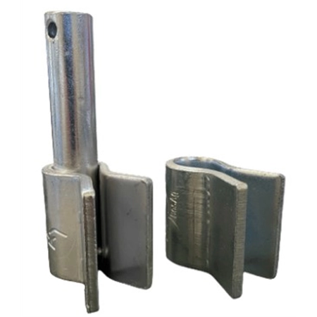 GATE FITTING WELD ON HINGE 20MM SET PIN & SOCKET BOSAG WOH20(L)B