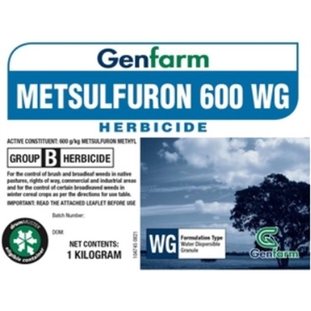 GENFARM METSULFURON 600 WG 1KG HERBICIDE 0000000000100819