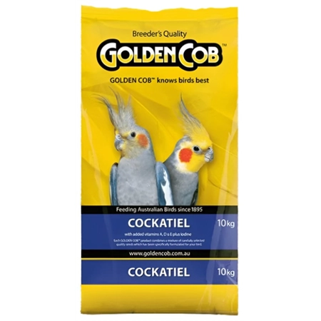 GOLDEN COB COCKATEIL BIRD SEED MIX 10KG 100755014