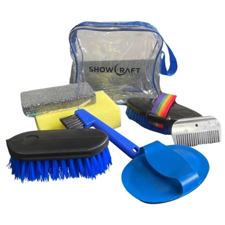 GROOMING KIT 7 PIECE SHOWCRAFT PONY CLUB GROOMING KIT NATEQ 5711