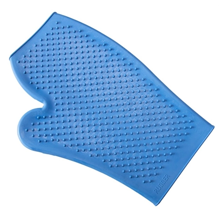 GROOMING MITT RUBBER BLUE STC GRM6000 BL