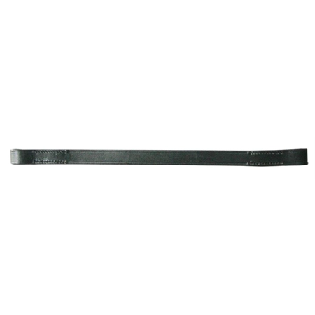 HORSE BROWBAND PLAIN LEATHER BLACK COB NATEQ 3455 BB