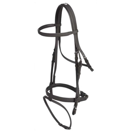 HORSE EVENTING BRIDLE HEAD BLACK FULL ZILCO 195921