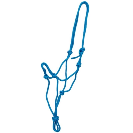 HORSE HALTER KNOTTED ROPE EXTRA LARGE BLUE ZILCO 540962