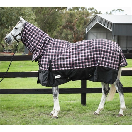 HORSE RUG BOUNTY HUNTAR SYNTHETIC WINTER COMBO BLACK 6'0