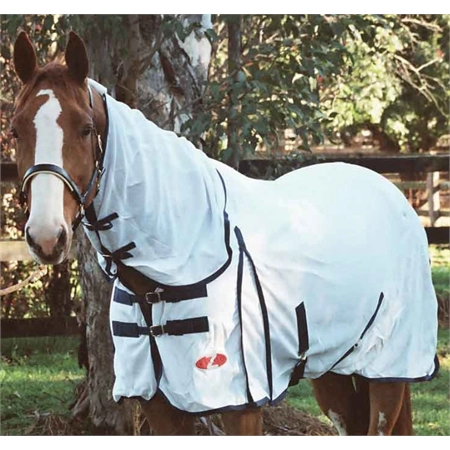 HORSE RUG COMBO AIRCON WHT/NVY 5'9 ZILCO 757615