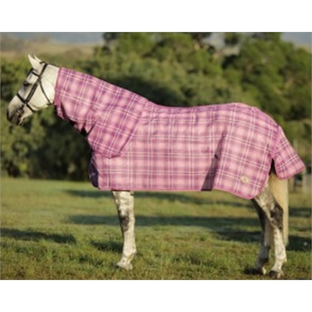 HORSE RUG PVC SHADE MESH COMBO PINK & PUR 5'6