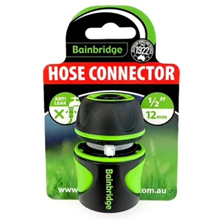 HOSE CONNECTOR PLASTIC SUIT 12MM HOSE BAINBRIDGE A3638