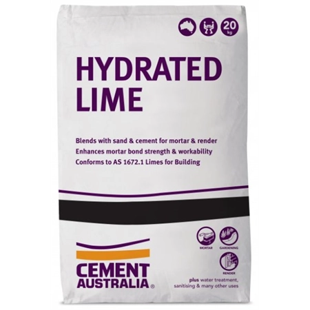 HYDRATED LIME 20KG BAG 14496