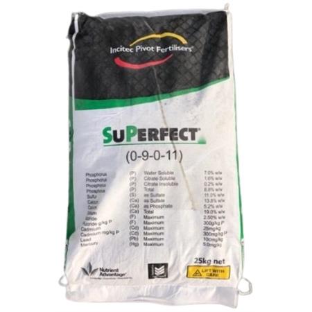 INCITEC PIVOT FERTILISERS SUPERFECT 25KG BAG 030286