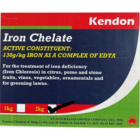 IRON CHELATE FOR IRON DEFICIENCIES IN PLANTS 2KG KENDON A550BP