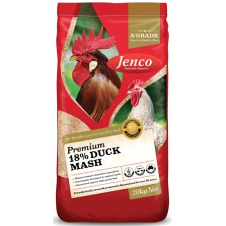 JENCO DUCK MASH 18% 20KG DUCKW