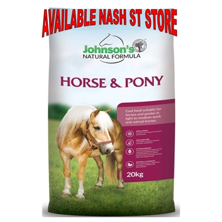 JOHNSONS HORSE AND PONY 20KG 911942