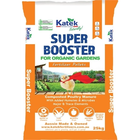 KATEK ORGANIC FERTILIZER PELLETS 25KG SUPER BOOSTER (BROWN BAG) 101.2