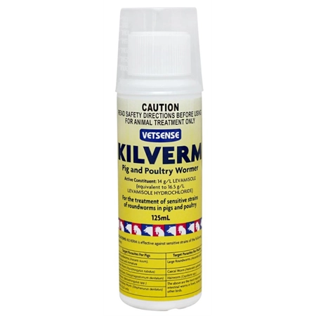 KILVERM PIG & POULTRY WOMER 125ML VETSENSE 2390