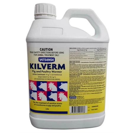 KILVERM PIG & POULTRY WORMER 2.5LT VETSENSE 2393