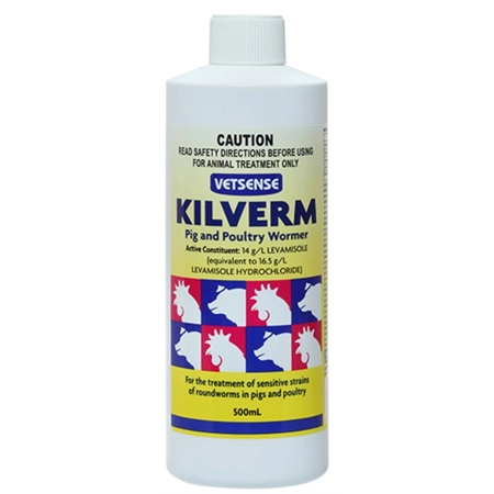 KILVERM PIG & POULTRY WORMER 500ML VETSENSE 2391