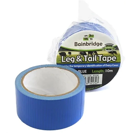 LEG & TAIL TAPE BLUE 10M FOR TEMPORARY IDENTIFICATION BAINBRIDGE A2280