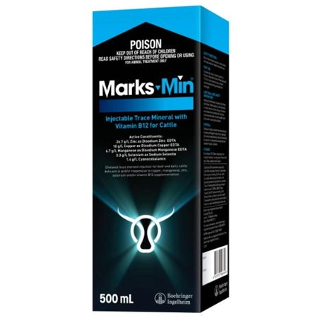 MARKS-MIN INJECTABLE TRACE MINERAL WITH VITAMIN B12 500ML 100733497