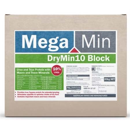 MEGAMIN DRYMIN10 BLOCK 20KG AGSOLUTIONS MMLBDM1020