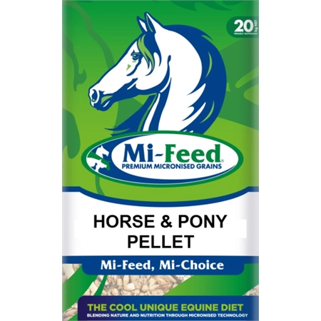 MI-FEED HORSE & PONY PELLET 20KG HFBMICOOL